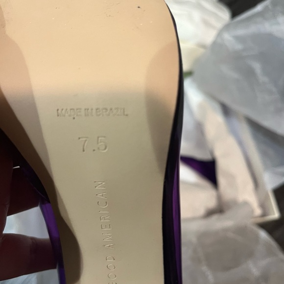 Good American Purple Pumps Size 7.5 - Picture 8 of 10